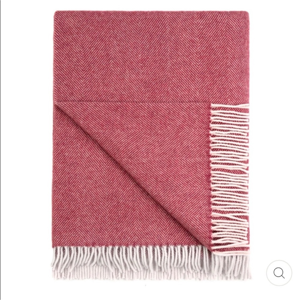 WOOLSAUR Merino Collection HERRINGBONE  Merino Wool Throw Blanket